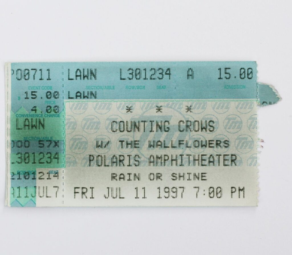 Counting Crows w/ The Wallflowers 7-11-97 Polaris Amphitheater, Columbus, OH