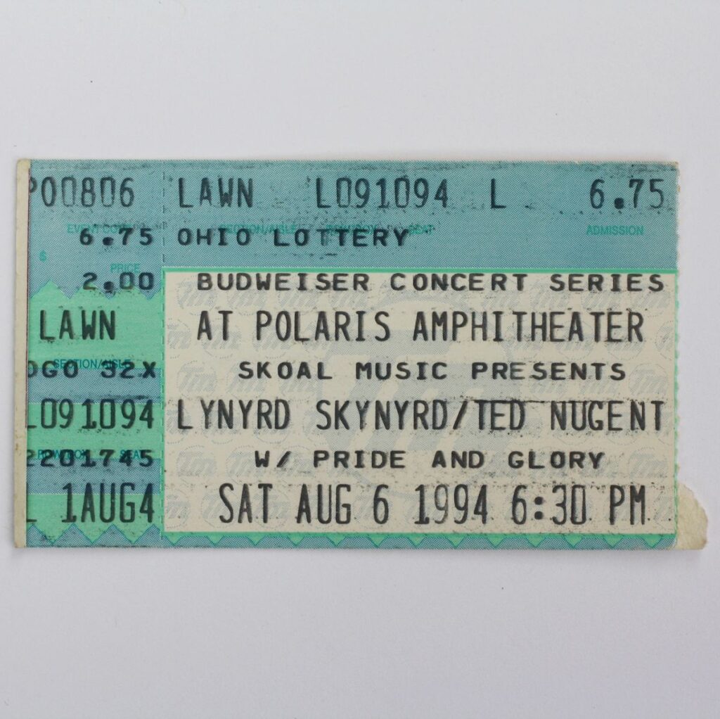 Lynyrd Skynyrd w/ Ted Nugent 8-6-94 Polaris Amphitheater, Columbus, OH