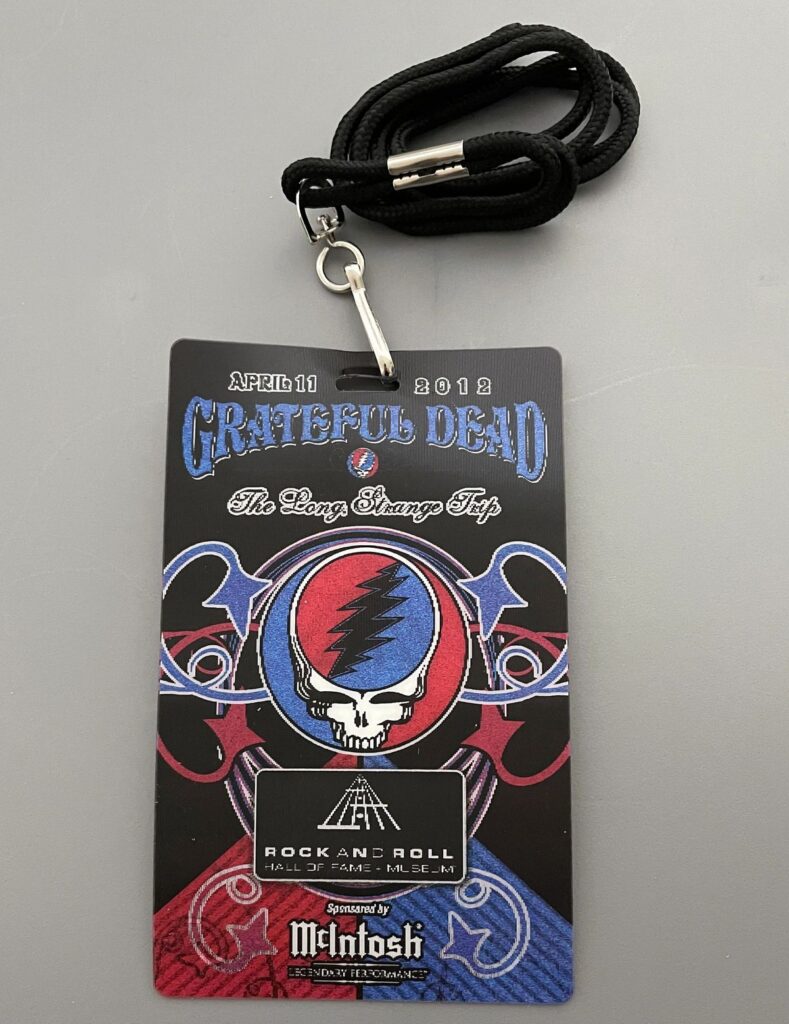 2012 Rock n Roll Hall of Fame Grateful Dead Induction Lenticular Badge #0760