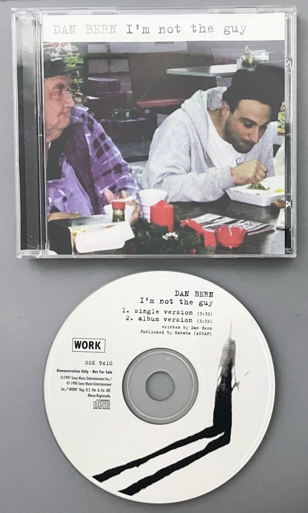 Dan Bern I'm Not the Guy Single CD