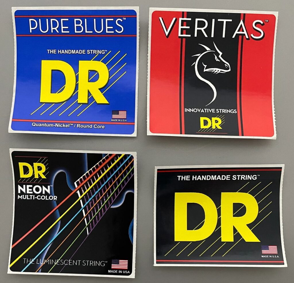 DR Strings Promotional Stickers (4 Pack)