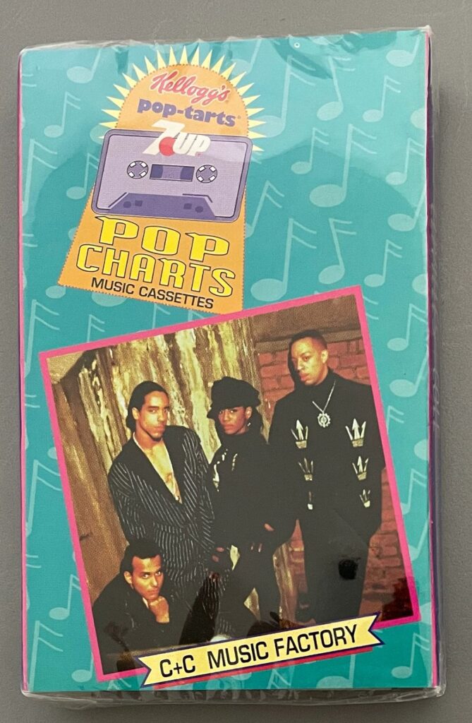 Kelloggs Pop-Tarts 7 Up Pop Charts C+C Music Factory Single Cassette (Sealed)