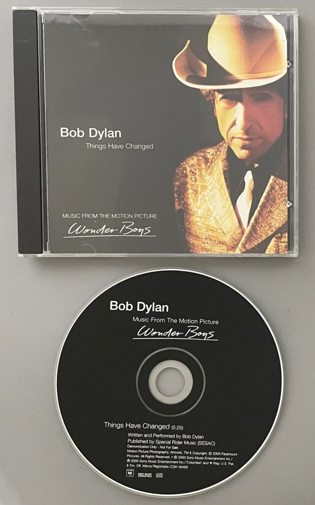 Bob Dylan Things Have Changed Promotional CD