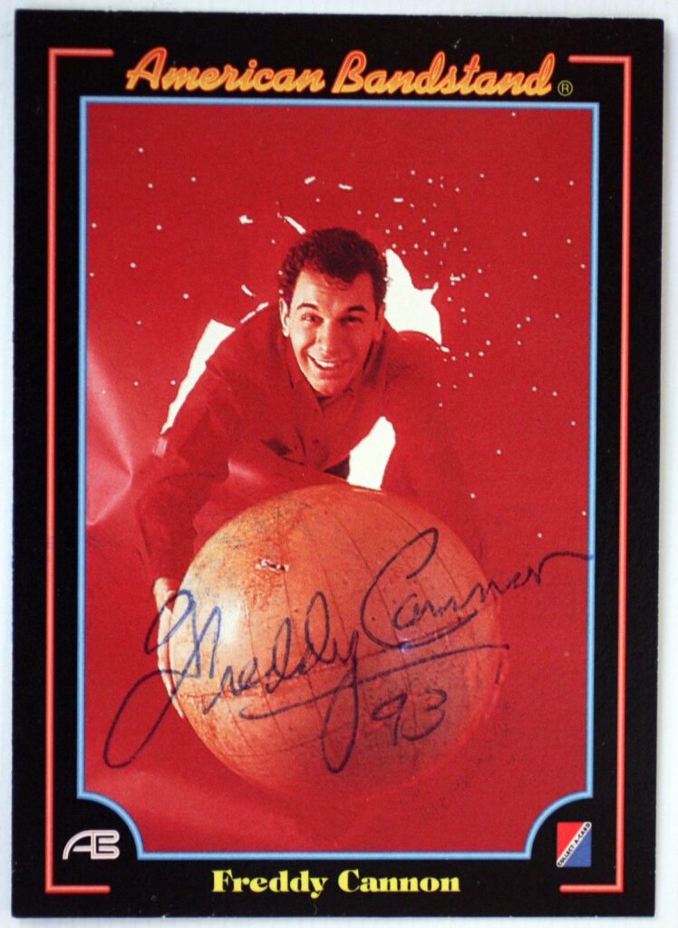 Freddy Cannon Autographed American Bandstand Trading Card