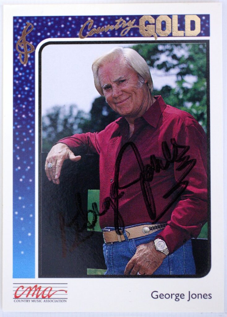 George Jones Autographed Trading Card
