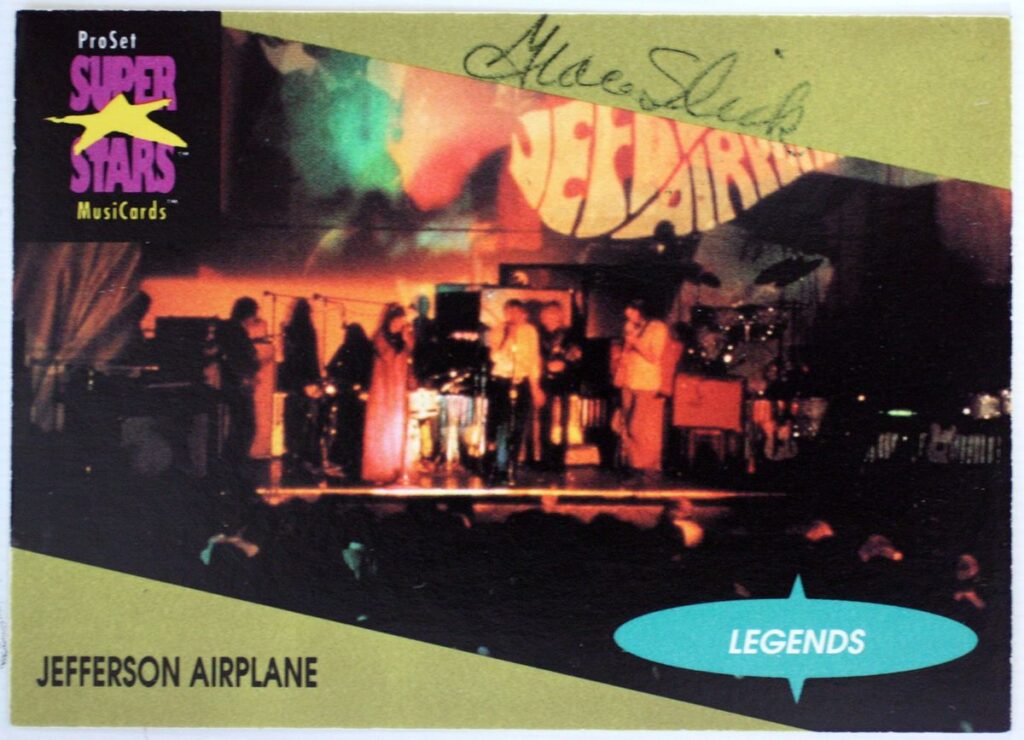 Grace Slick Jefferson Airplane Autographed Trading Card