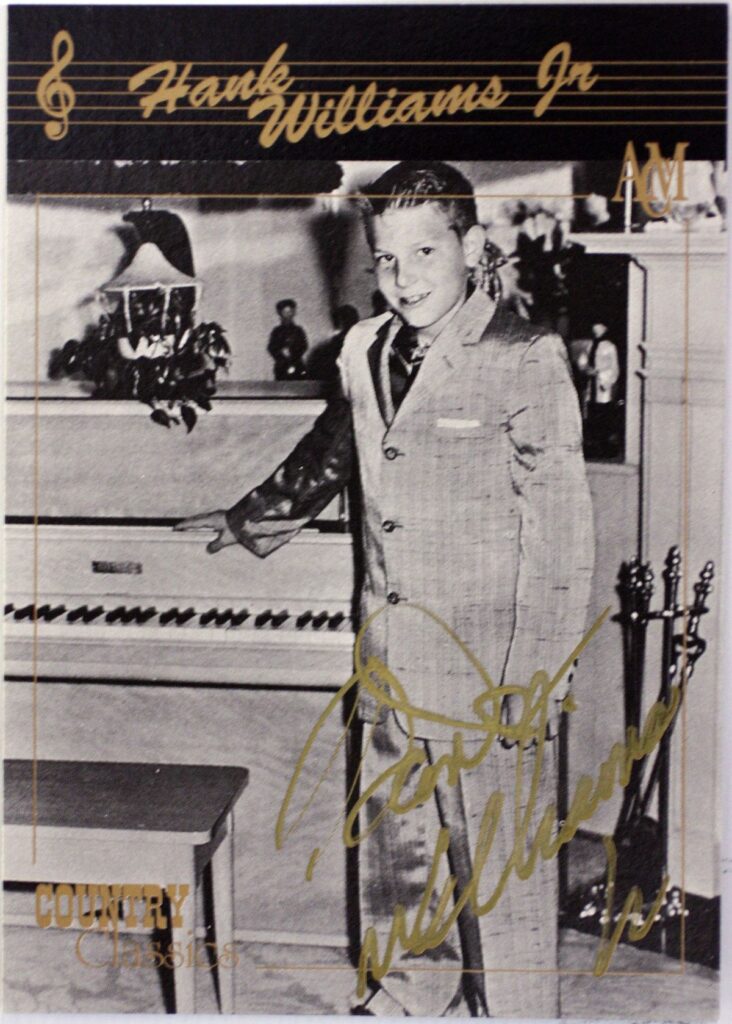Hank Williams Jr Autographed Trading Card