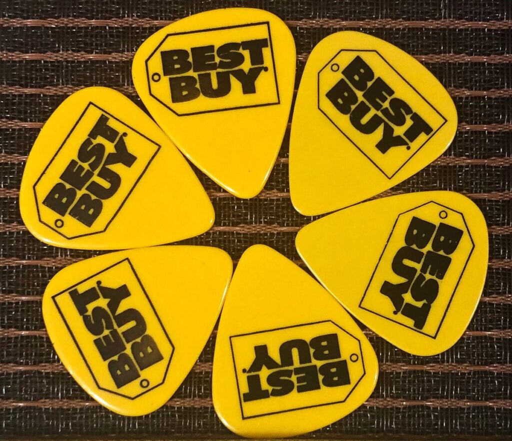 Best Buy Promotional Guitar Picks 6 pack