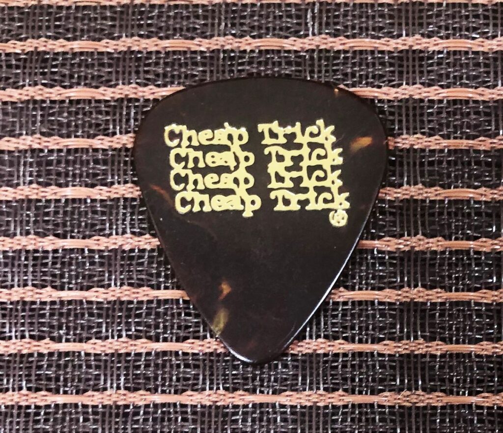 Cheap Trick Guitar Pick Owned by Rick Nielsen