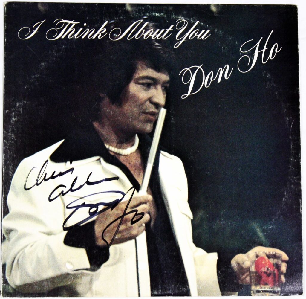 Don Ho I think about You Vinyl Record (Autographed)