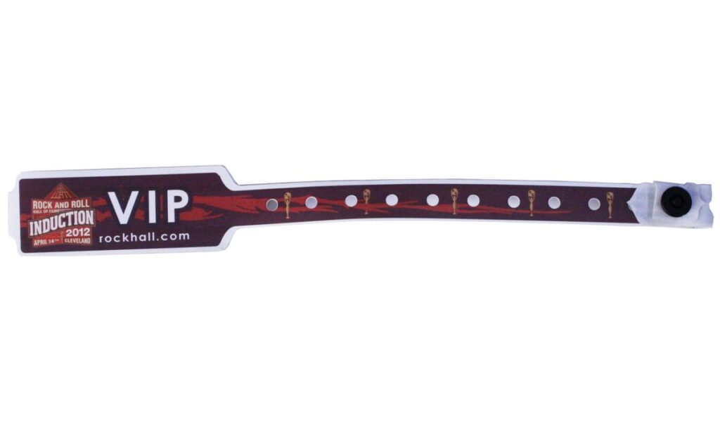 Rock and Roll Hall of Fame Induction 2012 VIP Wrist Band 4-14-12