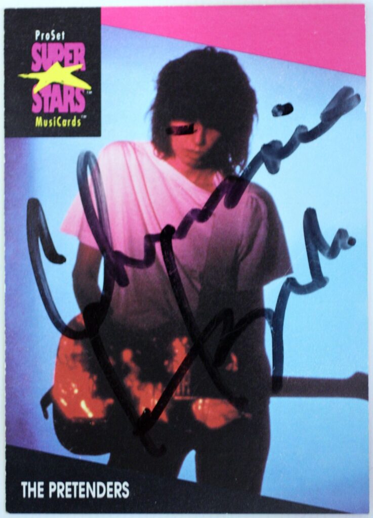 Chrissie Hynde The Pretenders Autographed Trading Card