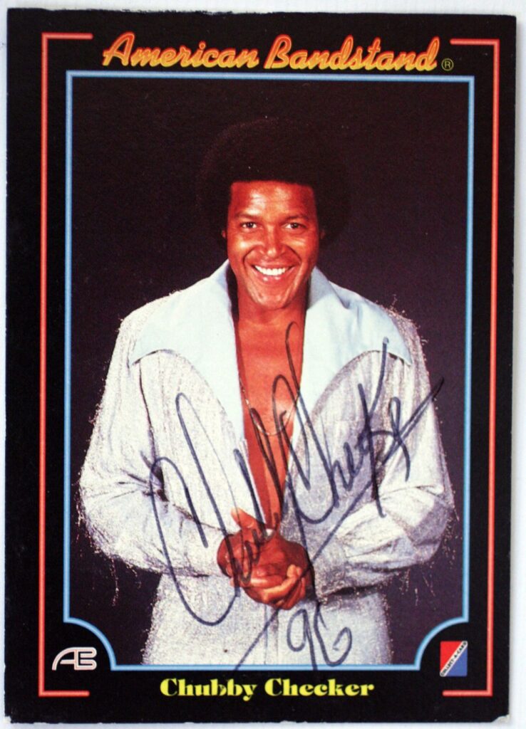 Chubby Checker Autographed American Bandstand Trading Card
