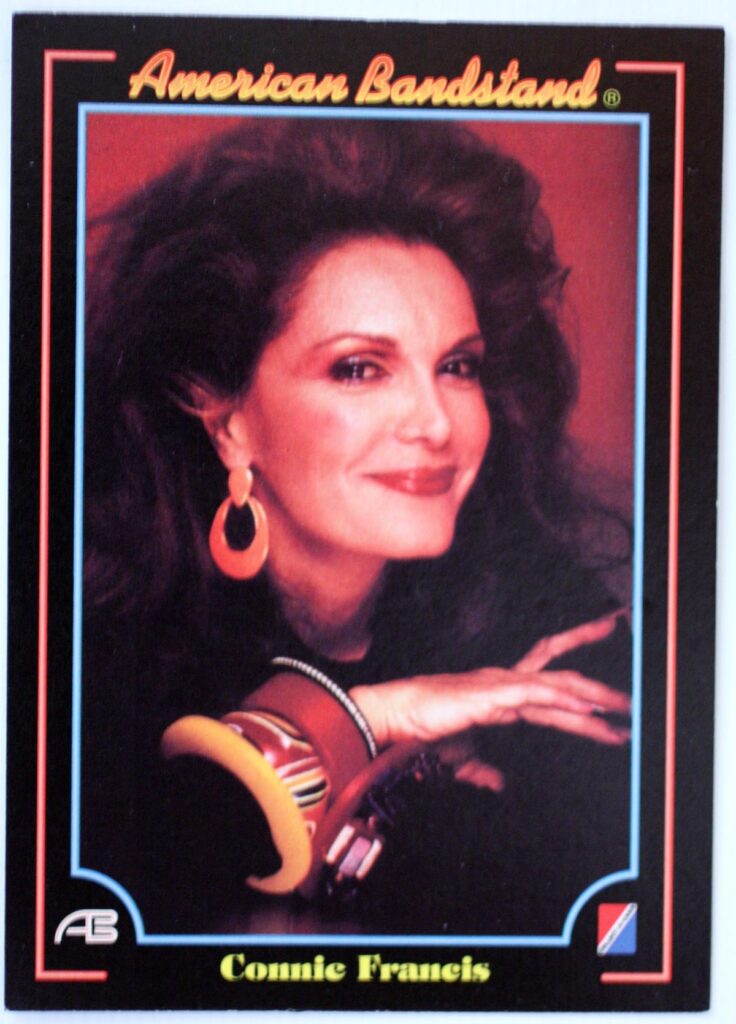 Connie Francis Autographed American Bandstand Trading Card