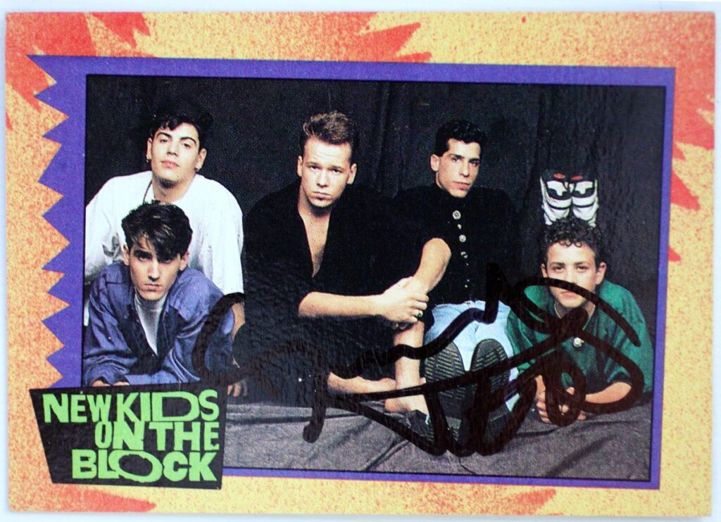 Danny Wood New Kids on the Block Autographed Group Card