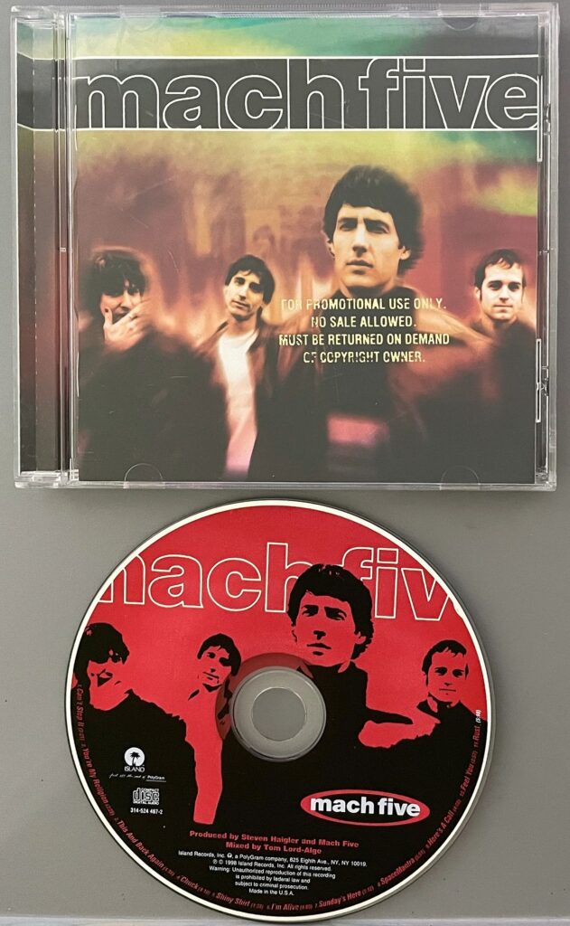 mach five Gold Stamp Record Label Promo