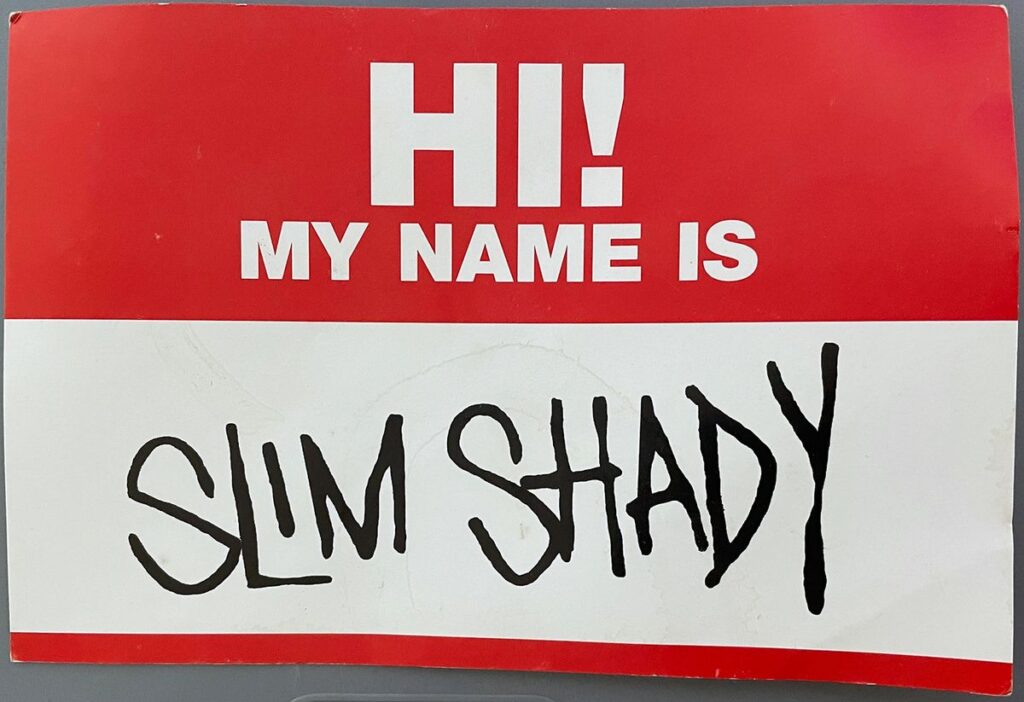 Eminem The Slim Shady LP Promo Postcard 1999