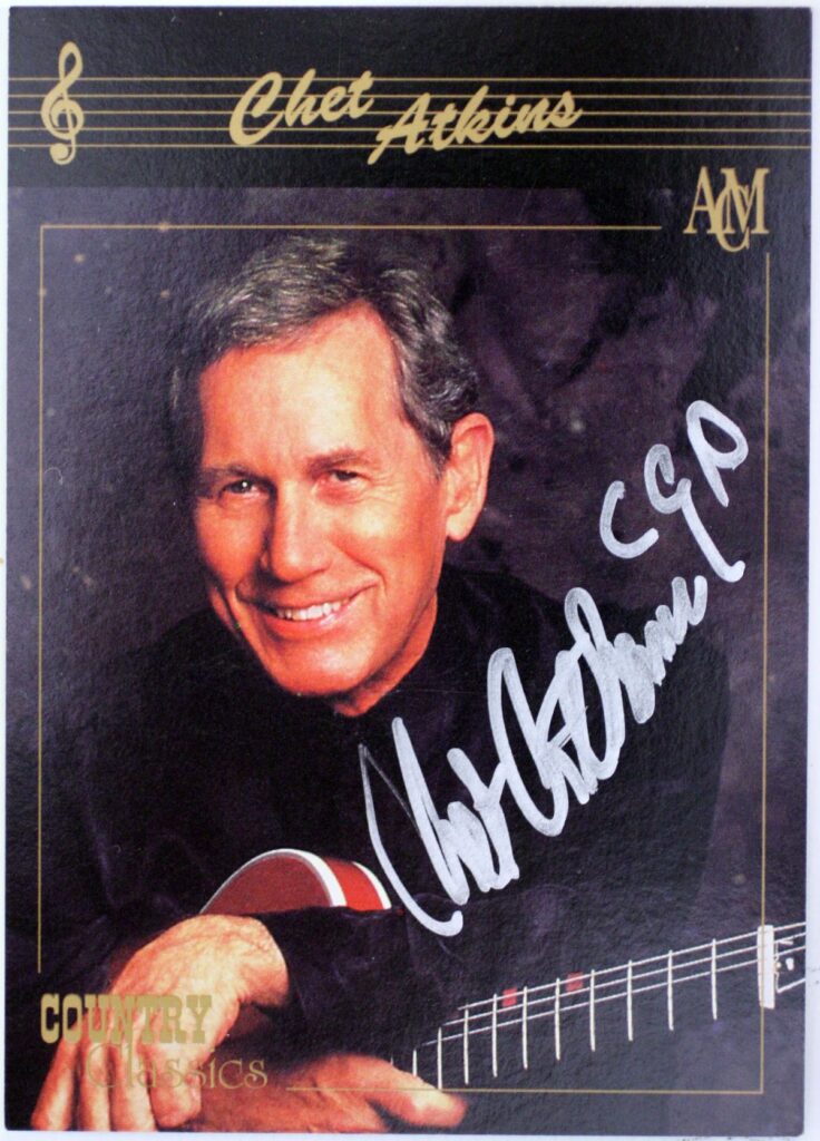 Chet Atkins Autographed Trading Card