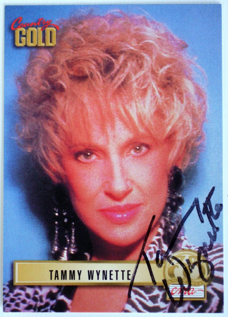 Tammy Wynette Autographed Trading Card