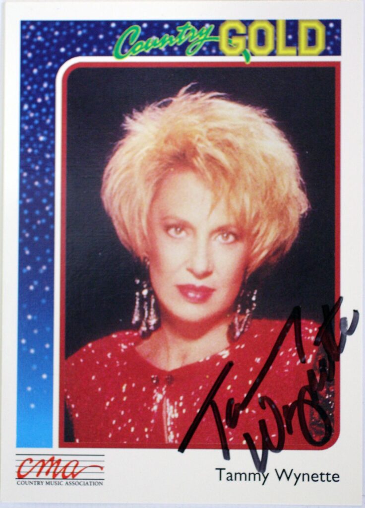 Tammy Wynette Autographed Trading Card #3