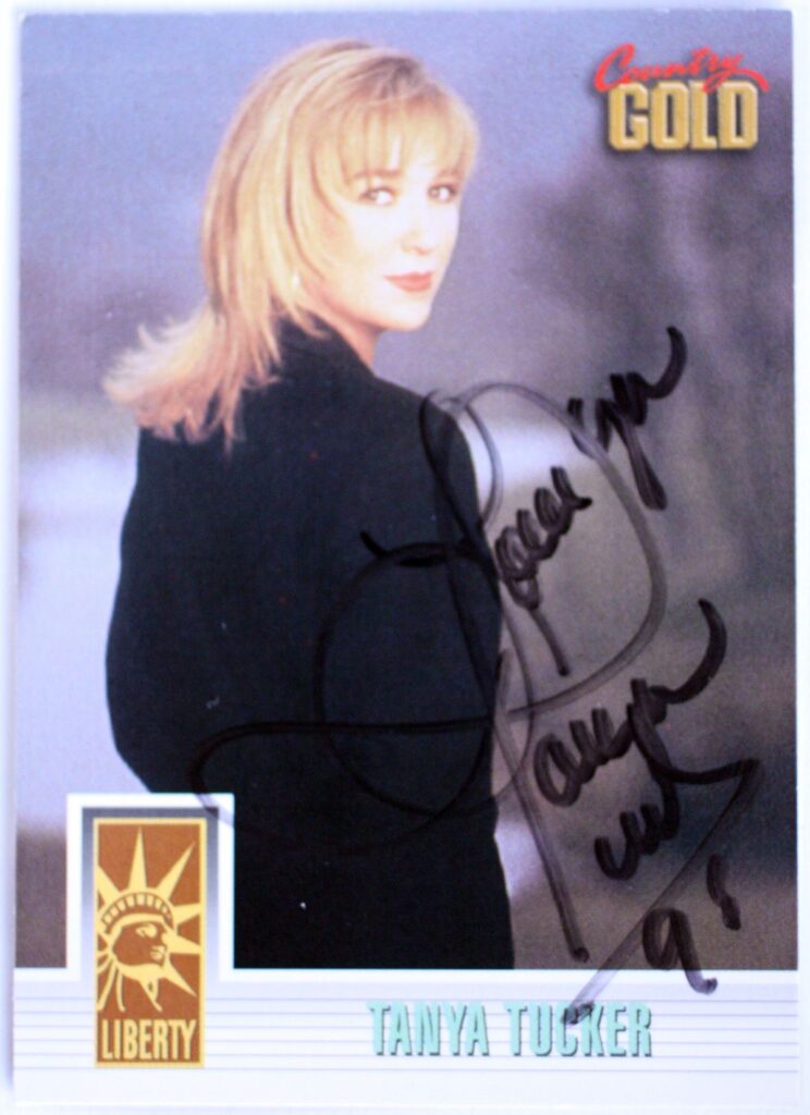 Tanya Tucker Autographed Trading Card