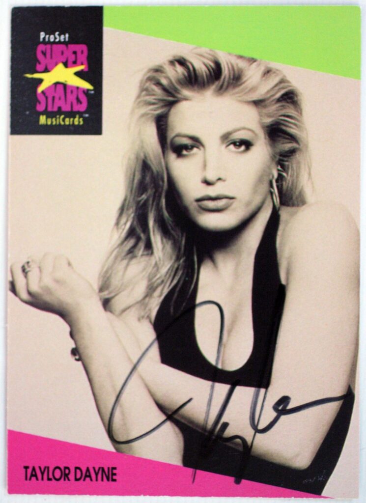 Taylor Dayne Autographed Trading Card