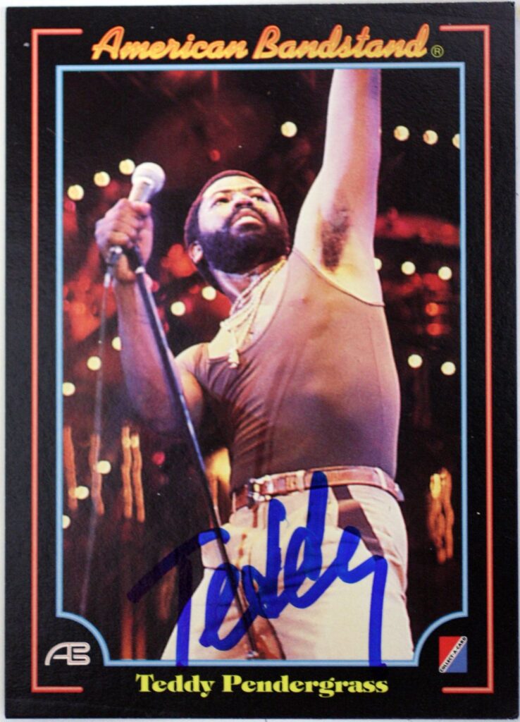Teddy Pendergrass Autographed American Bandstand Trading Card