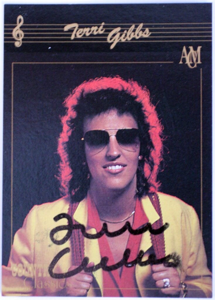 Terri Gibbs Autographed Trading Card