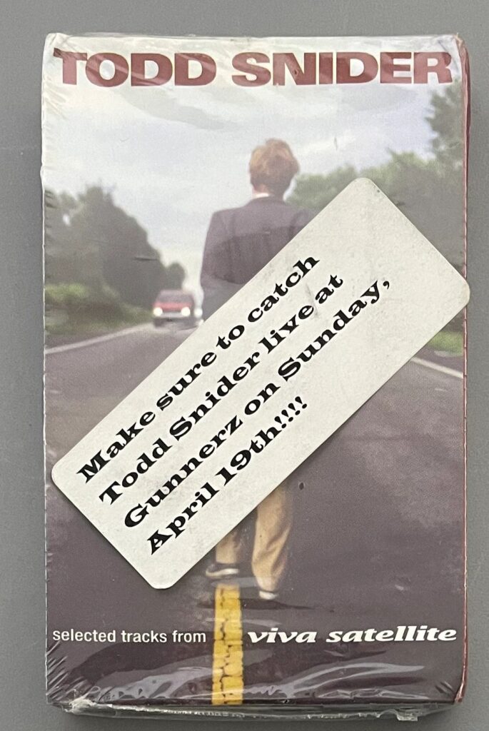Todd Snider Selections from Viva Satellite Cassette Tape (Sealed)
