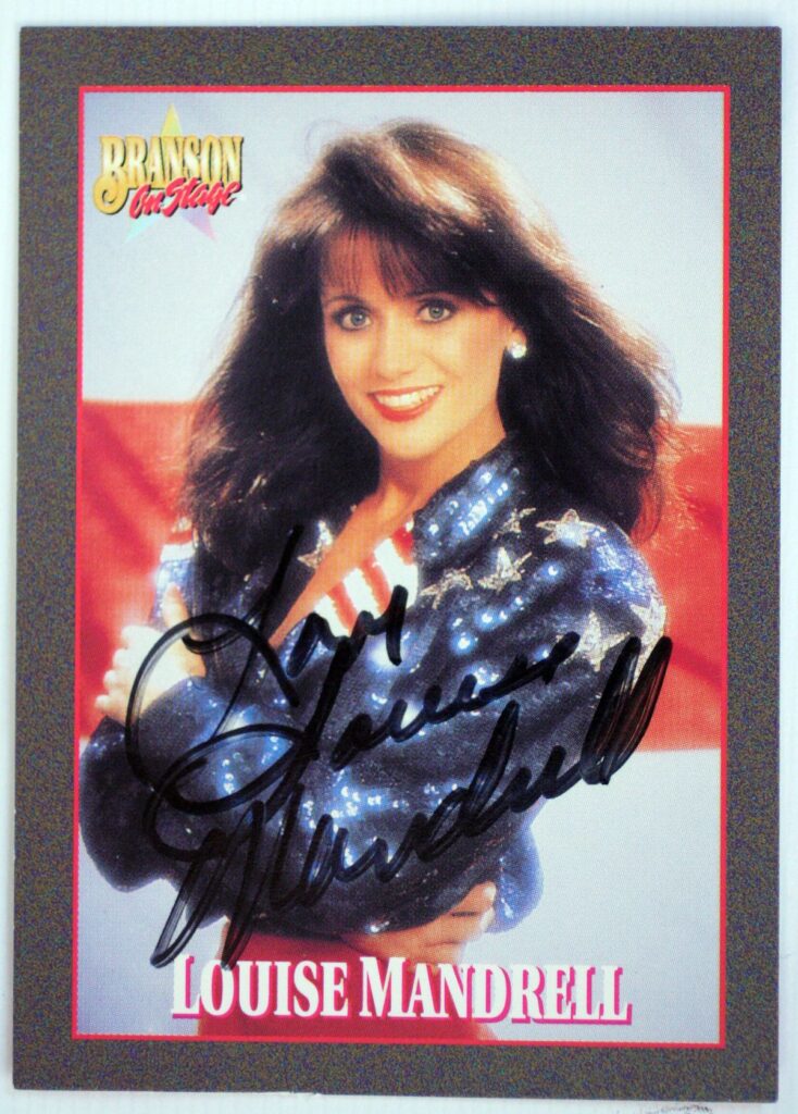 Louise Mandrell Autographed Trading Card