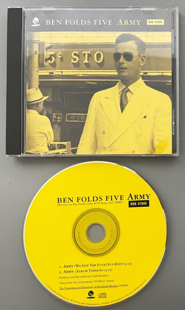 Ben Folds Five Army Single CD