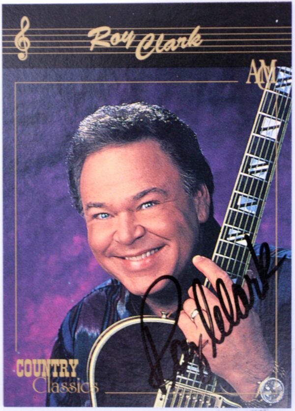 Roy Clark Autographed Trading Card