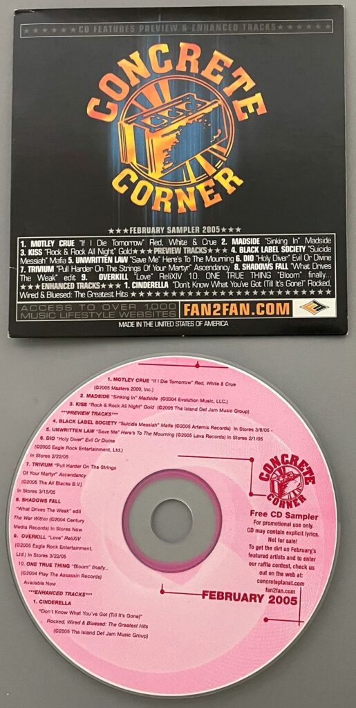 The Corner February 2005 Promo CD