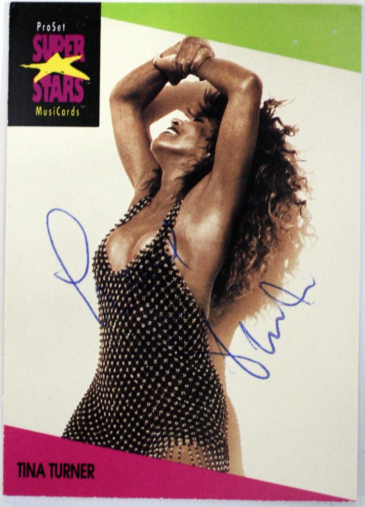 Tina Turner Autographed Trading Card #2