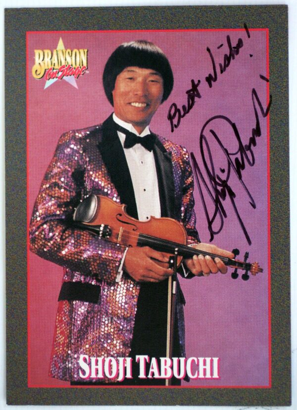 Shoji Tabuchi Autographed Trading Card