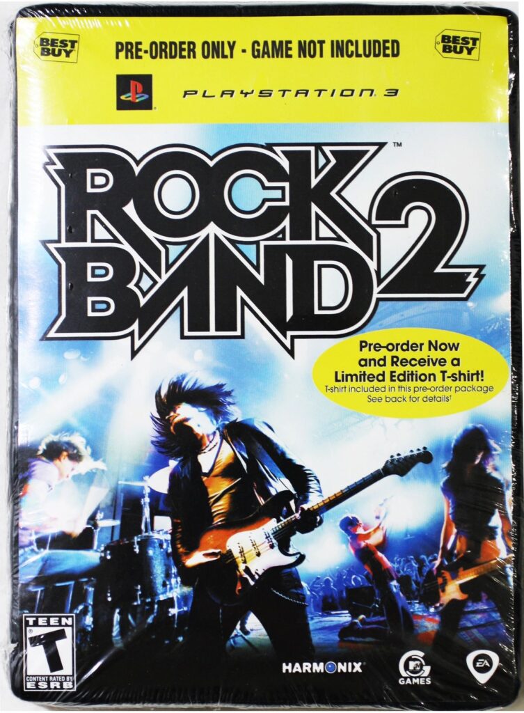 Rock Band 2 Playstation 3 Preorder T-shirt (Brand New)