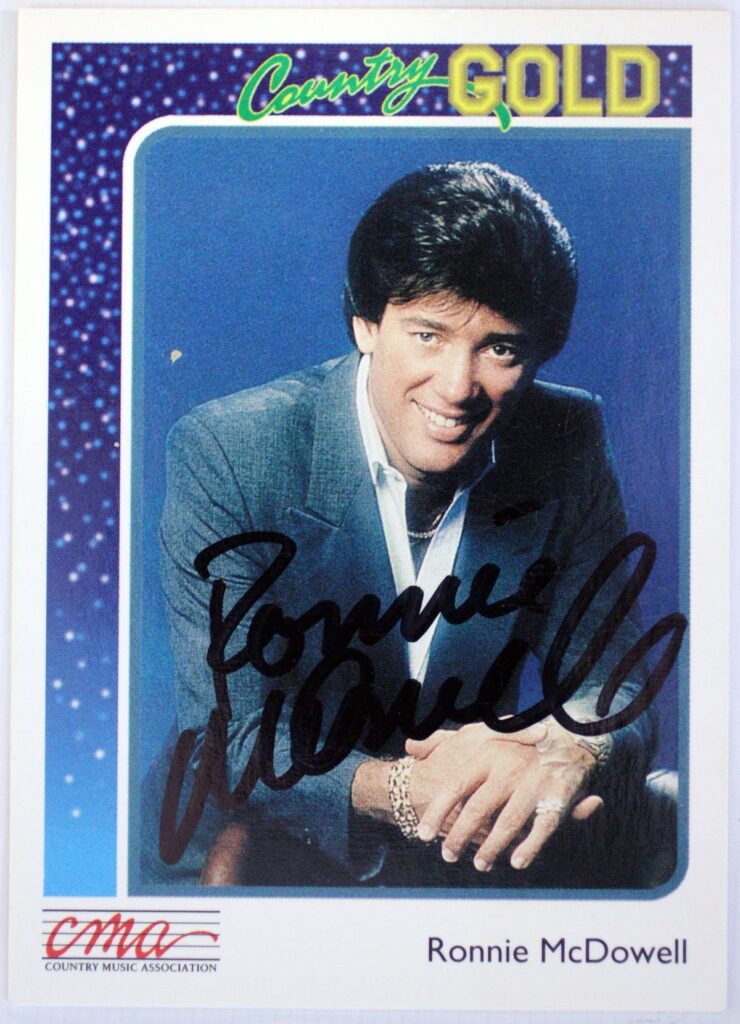 Ronnie McDowell Autographed Trading Card