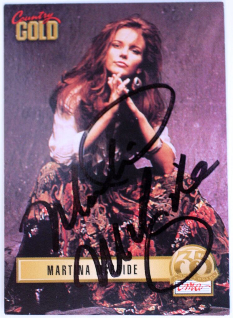 Martina McBride Autographed Trading Card