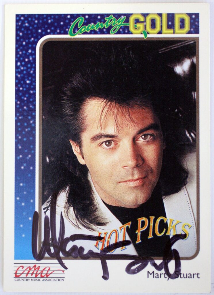 Marty Stuart Autographed Trading Card