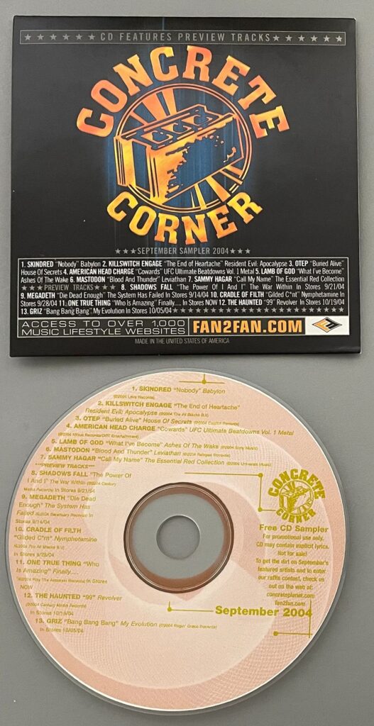 The Corner September 2004 Promo CD