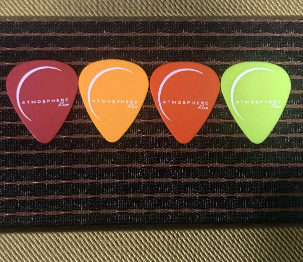 Atmosphere Room Recording Studio Promotional Guitar Picks 4 Pack Columbus, OH