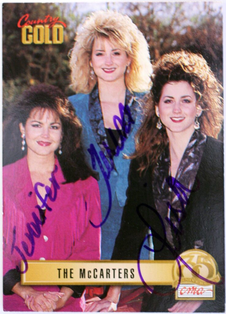 Jennifer, Lisa, Teresa The McCarters Autographed Trading Card