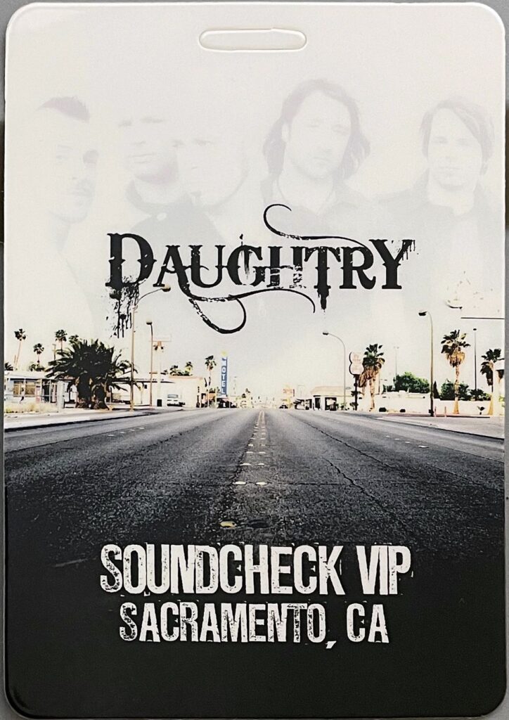 Daughtry Sacramento, California Soundcheck VIP
