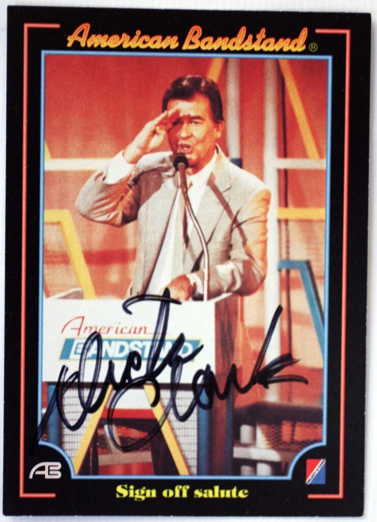 Dick Clark Autographed American Bandstand Trading Card