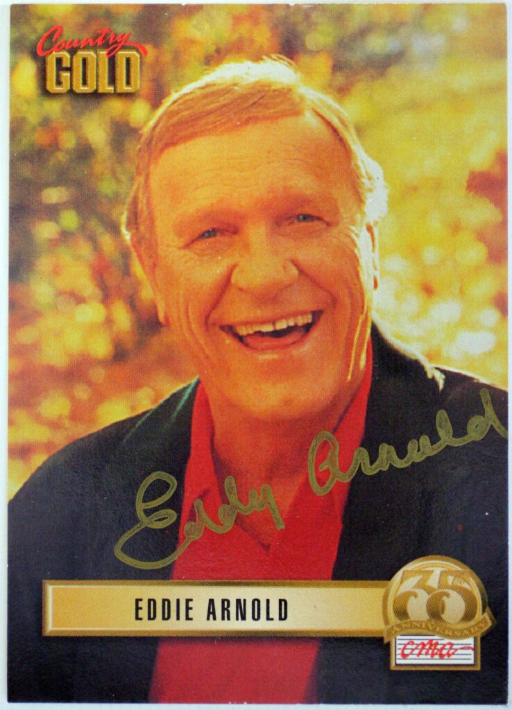 Eddie Arnold Autographed Trading Card "Error"