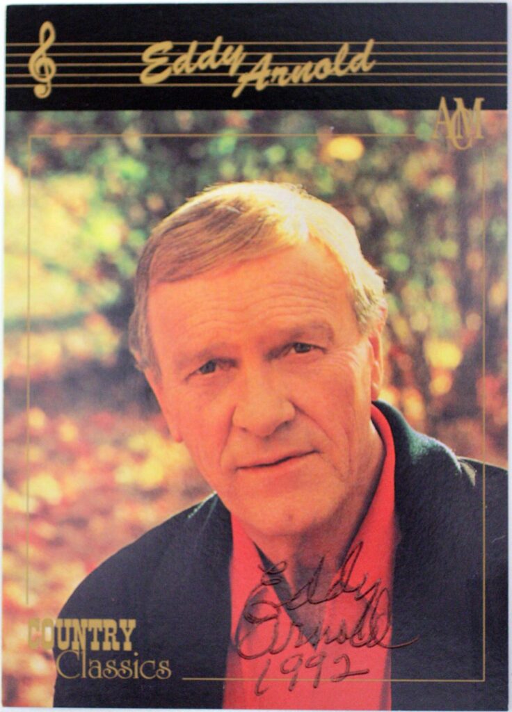Eddy Arnold Autographed Trading Card 1992