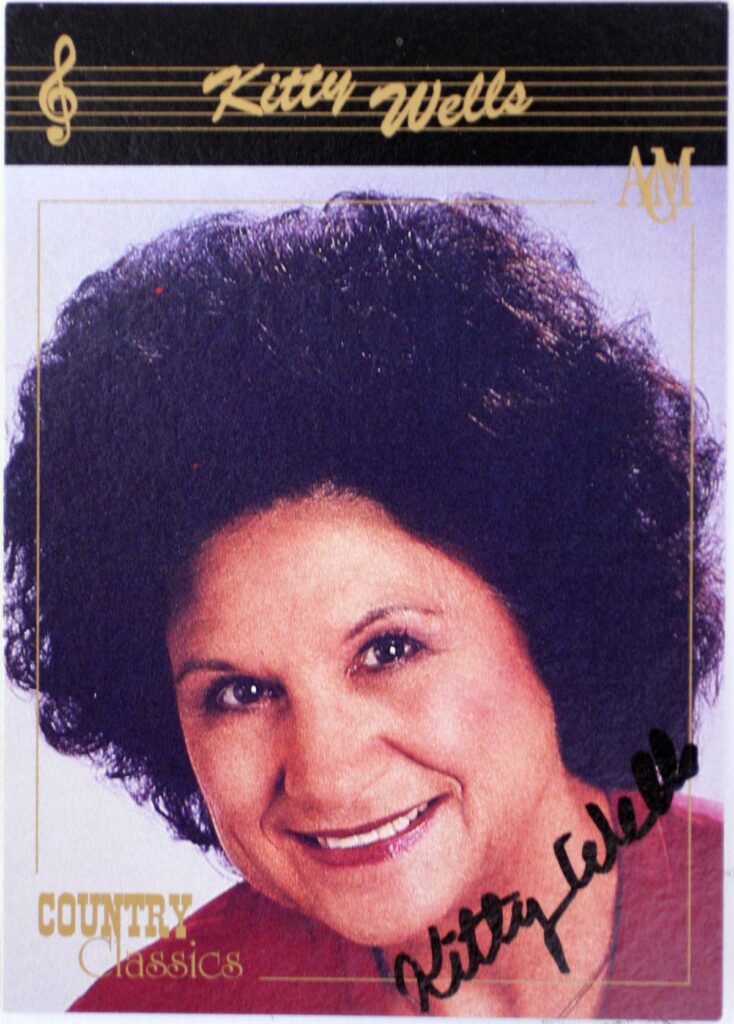 Kitty Wells Autographed Trading Card